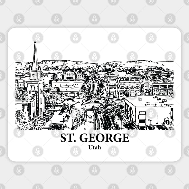 St George - Utah Magnet by Lakeric